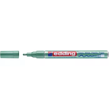 EDDING 4-751-9-074 Permanent Paint Marker, Green, Round Nib, 1 mm Line Width