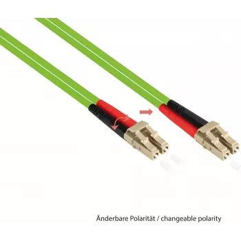 GoodConnections Alcasa LW-810LS5 10 m OM5 LSZH LC-SC šviesolaidinis jungiamasis kabelis (žalias)