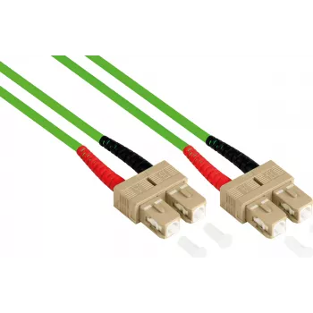 GoodConnections LW-810SC5 Šviesolaidinis jungiamasis laidas 10 m OM5 SC/SC Žalias