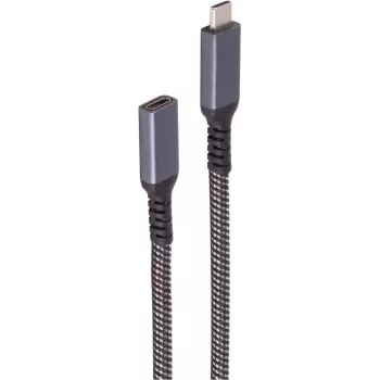 ShiverPeaks BS14-74006 USB 3.2 Gen 2 USB-C laidas 1,5 m Juoda/Balta