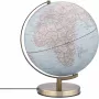 TROIKA Globus STELLAR LIGHT TOUCH politinis pasaulio gaublys su LED apšvietimu, jutikliniu valdymu, USB maitinimu, šviesiai mėlynas, sidabrinis pagrindas, 14 cm skersmuo