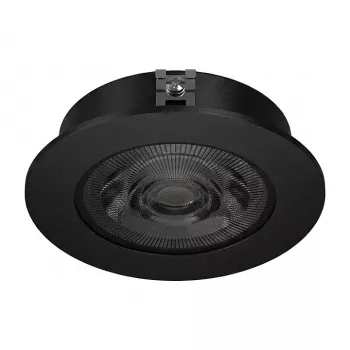SYNERGY21 LED įleidžiamasis lubinis šviestuvas Helios juodas apvalus neutrali balta
