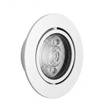 SYNERGY21 LED Įleidžiamas Lubinis Šviestuvas Helios Baltas - Apvalus + Sukiojamas - Neutrali Balta 4000K 5W 400lm