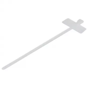 Synergy21 ALLNET 19zbh Kabeliniai raiščiai su žymėjimo vieta, 100x2,5 mm, 100 vnt. pakuotė, permatomi