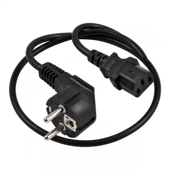 SYNERGY21 maitinimo laidas Schuko CEE7 kištukas – IEC C13 lizdas, 1,8 m, juodas (S218200)