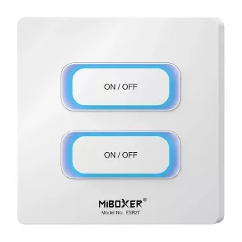 Miboxer Synergy 21 LED nuotolinio valdymo 2-jų mygtukų skydelis su 2.4GHz judesio jutikliu ir reguliatoriumi