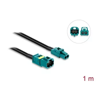 Delock Cable Mini FAKRA Z Dual Jack to FAKRA Z Dual Plug 0,5 m