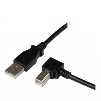 EFB Premium USB 2.0 laidas A – lenktas B (vyriški) 1,0 m juodas