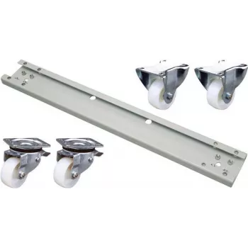 EFB Elektronik PRO-ROL028.GR Ratukų komplektas 600 kg 800 mm spintelei, pilka RAL 7035 (4 vnt.)