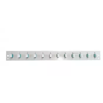 EFB Electronics SB-FP-12SC-S-OS2 Įkrautas priekinis skydelis su 12 x LC dvipusė jungtis OS2, pilka