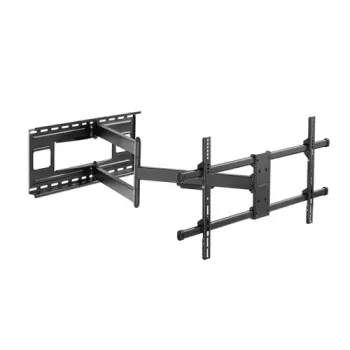 LogiLink BP0138 Full Motion Wall Mount for LCD TV / Curved LCD TV - Steel - Black - Screen Size: 109-203 cm (43-80 inch)
