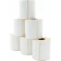 ARTDEV Thermal Direct Label Roll 101.6 x 101,6 mm, 110 mm Outer Diameter, 40 mm Core, 480 Labels per Roll, White, Permanent Adhesive