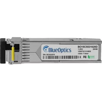 BlueOptics Hirschmann M-SFP-BIDI Type A LX/LC EEC suderinamas SFP siųstuvas-imtuvas, LC-Simplex, 1000BASE-BX-D, vienmodis pluoštas, TX1550nm/RX1310nm, 10 km, DDM, 0°C–+70°C