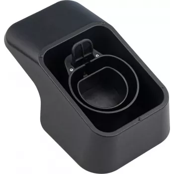 Kabelmeister Wall Mount su integruotu kabelio laikikliu Type 2 EV įkrovimo kabeliui - juoda