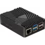 Joy-IT RB-AlucaseP5-09 SBC korpusas, skirtas Raspberry Pi 5, aliuminis, juodas