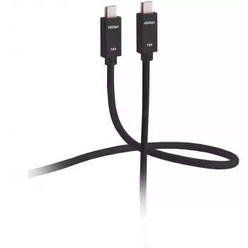 ShiverPeaks Flexline FL31-77015 USB4 laidas – USB-C (vyriškas) į USB-C (vyrišką) – 0,5 m – juodas – auksuoti kontaktai – 40 Gbit/s