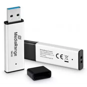 MEDIARANGE MR1899 USB 3.2 16GB atmintukas sidabrinis
