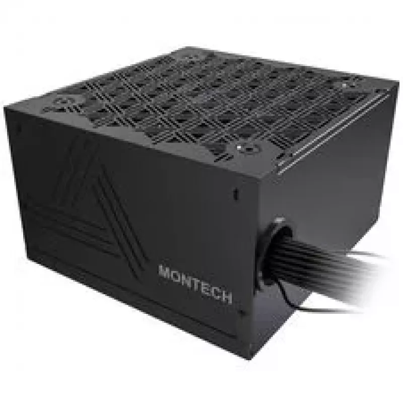 Montech BETA 2 80 PLUS Bronze Power Supply, ATX 3.1, PCIe 5.1 - 850 W, juoda