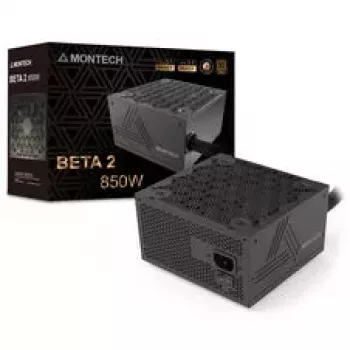 Montech BETA 2 80 PLUS Bronze Power Supply, ATX 3.1, PCIe 5.1 - 850 W, juoda