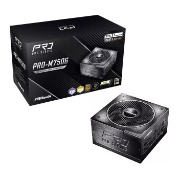 ASRock PRO-M750G 750W 80 PLUS Gold Fully Modular ATX Power Supply