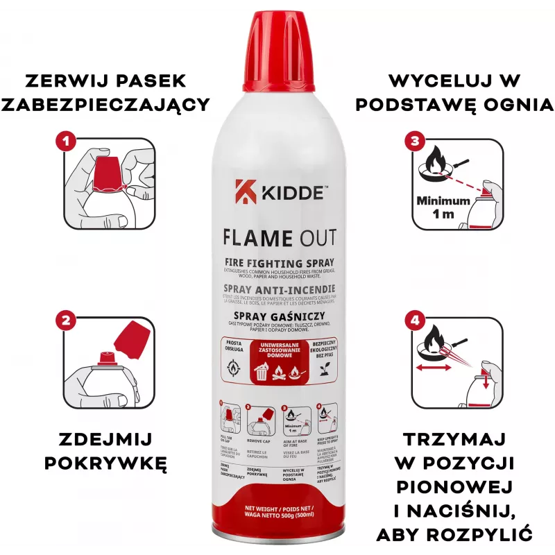 Kidde KFS-500 Flame Out gaisro gesinimo purškiklis 500 ml