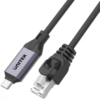 UNITEK USB-C į RJ-45 Gigabit Ethernet adapterio kabelis 2 m