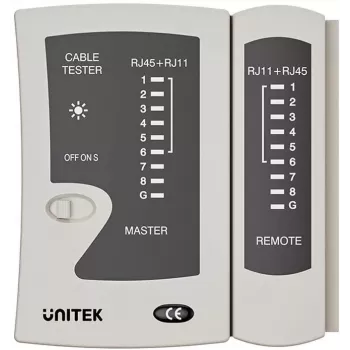 UNITEK RJ45/RJ11 tinklo kabelių testeris OT140AGY01
