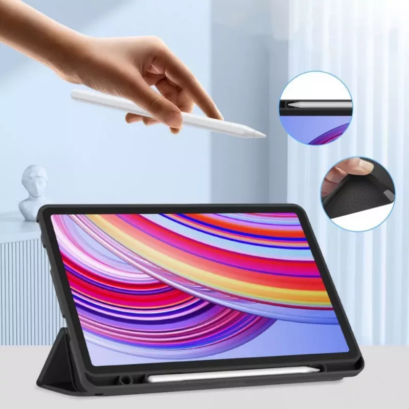 Tech-Protect SC Pen Case, skirta „Xiaomi Redmi Pad Pro 12.1“, juoda