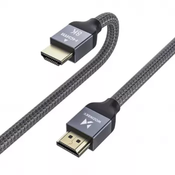 Wozinsky USB-C to USB-A laidas 1 m sidabrinis pintas nailonas