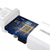 Wozinsky WGWCW 20W USB-A USB-C sieninis įkroviklis – baltas