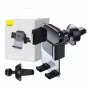 Baseus Easy Control Clamp automobilinis laikiklis su grotelėmis (juodas)