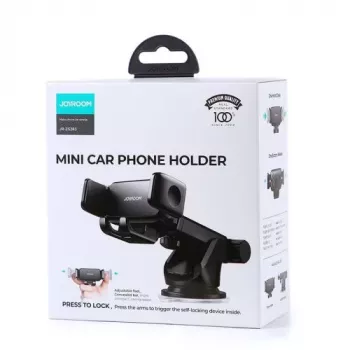 Joyroom automobilinis išmaniojo telefono laikiklis prietaisų skydeliui juodas (JR-ZS283)