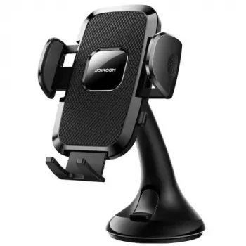 Joyroom JR-ZS259 Mechaninis laikiklis automobiliui universalus telefonui ant prietaisų skydelio / lango - juoda