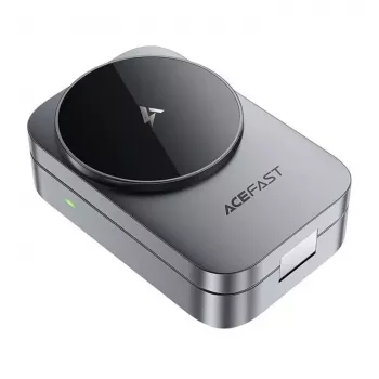 ACEFAST E22 3-in-1 belaidė įkrovimo stotelė su MagSafe suderinamumu – pilka