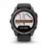 Garmin fenix 8 Pro 51 mm MicroLED Sapphire Carbon Grey DLC Titanium su Black/Pebble Grey Silicone Band