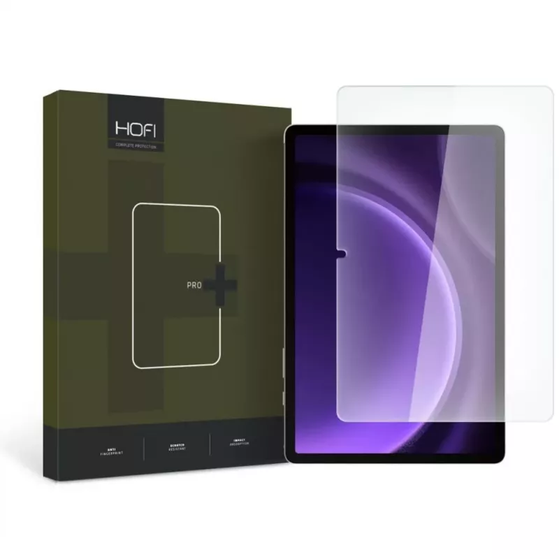 Hofi Glass Pro+ Grūdinto stiklo ekrano apsauga, skirta Samsung Galaxy Tab S9 FE 10,9 inch X510/X516B – juodas rėmelis