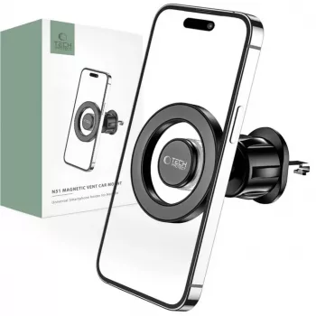 TECH-PROTECT N51 Magnetinis MagSafe ventiliatoriaus laikiklis automobiliui juodas