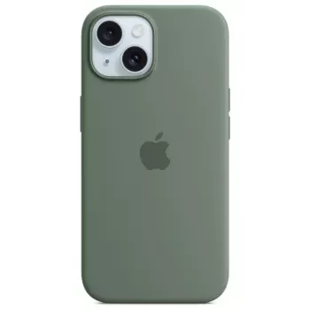 “Apple iPhone 15 Silicone Case with MagSafe - Cypress”