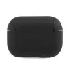 BMW AirPods Pro Dėklas iš Natūralios Odos Sidabrinis Logotipas Juodas