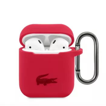 Lacoste Apple AirPods 1/2 Liquid Silicone Glossy Printing Logo Case Red
