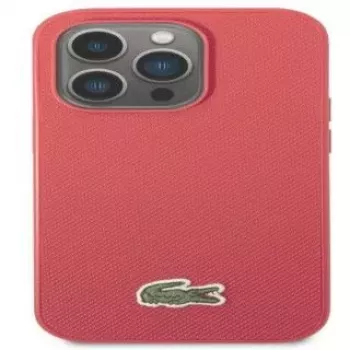 Lacoste Apple iPhone 14 Pro Iconic Petit Pique Logo Case Red