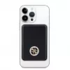 Guess Power Bank 5000mAh 15W MagSafe ir įprastas įkrovimas su Strassed 4G Logotipu Juoda
