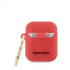 Hello Kitty Apple AirPods 1/2 silikoninis dangtelis 3D Kitty galvos dizainas, raudonas