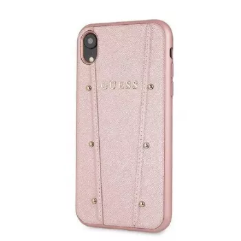Guess Kaia kietas dėklas, skirtas iPhone XR – rožinis auksas