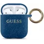 Guess Silikoninis dėklas AirPods Mėlynas