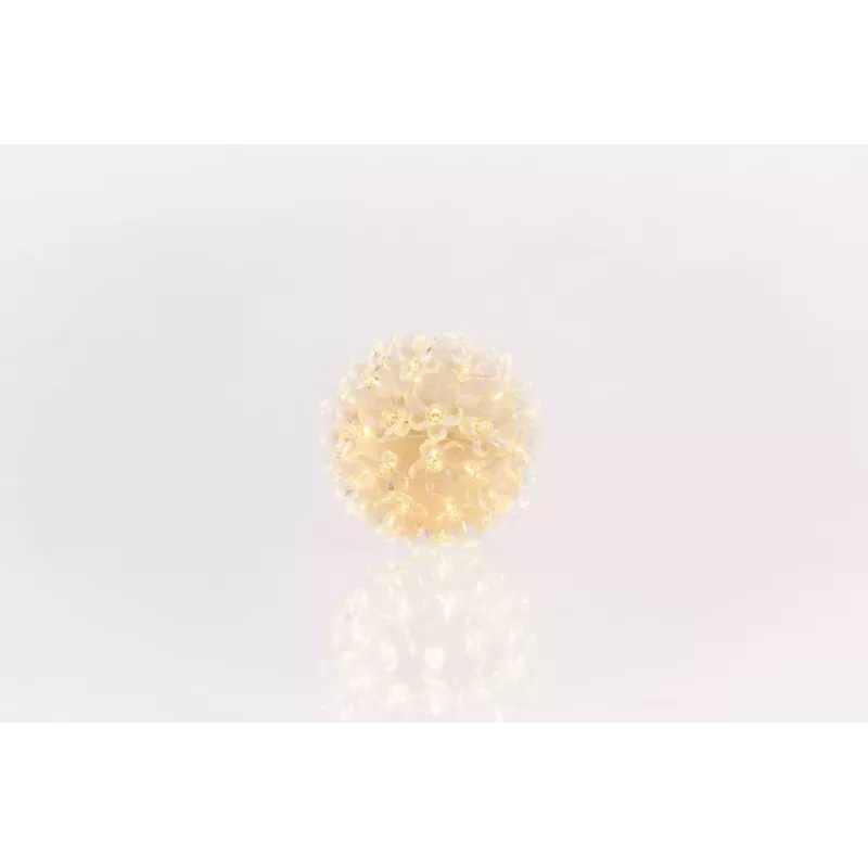 ILIKE Bumba ar puķēm RS-208 50LED D-11cm Warm White Dekoratyvinis LED šviesos rutulys