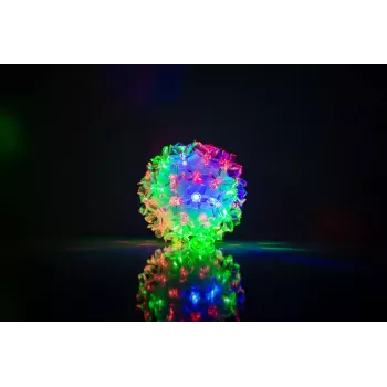 LED gėlių rutulys RS-208 50LED 11cm įvairiaspalvis