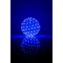 iLike RS-209 dekoratyvinis šviesos rutulys su gėlių raštu, 100 LED, mėlynas, 14 cm