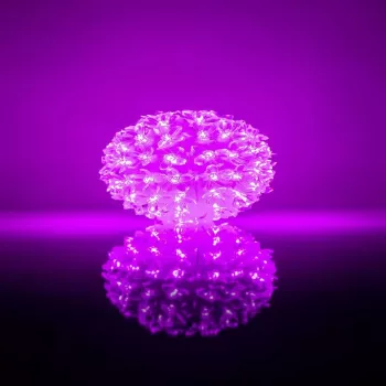 iLike Bumba ar puķēm RS-214 80LED D-13cm Purple Dekoratyvinis LED šviestuvas