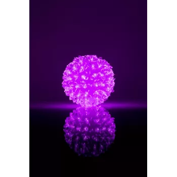 iLike Bumba ar puķēm RS-214 80LED D-13cm Purple Dekoratyvinis LED šviestuvas